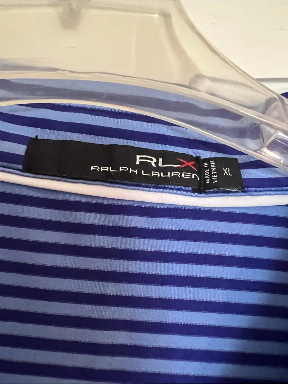 Ralph Lauren Royal Blue and Navy Striped Polo